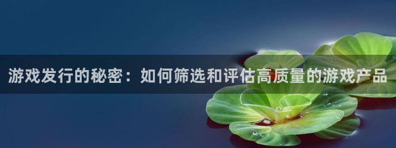 新航娱乐的会员权益与保障是什么：游戏发行的秘密：如何筛选和评估高质量的游戏产品